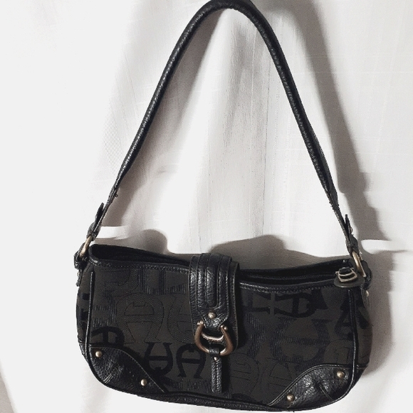 Vintage Etienne AignerJacquard Logo Canvas Structured Shoulderbag - Picture 3 of 7